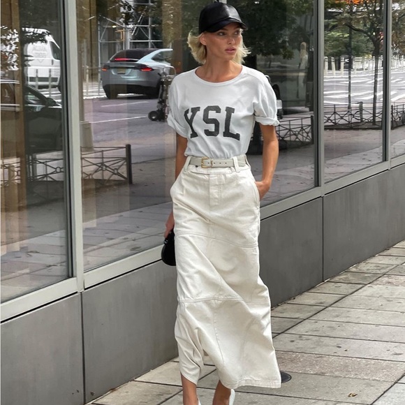 Helsa Studio maxi skirt in ecru size small - Picture 6 of 6